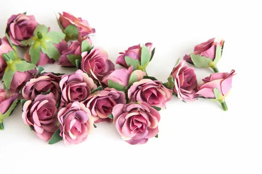 Flor Mini Rosa comestible domo (10 pzs)